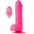 Розовый реалистик на присоске и с пультом ДУ PURRFECT SILICONE DELUXE REMOTE VIBE 7IN - 18 см., Dream Toys Розовый реалистик на присоске и с пультом ДУ PURRFECT SILICONE DELUXE REMOTE VIBE 7IN - 18 см., Dream Toys