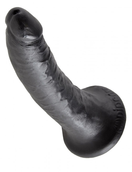 Чёрный фаллоимитатор с присоской 7" Cock - 17,8 см., Pipedream