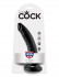 Чёрный фаллоимитатор с присоской 7" Cock - 17,8 см., Pipedream
