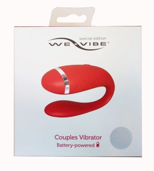 Красный вибратор для пар на батарейках We-Vibe Special Edition Красный вибратор для пар на батарейках We-Vibe Special Edition