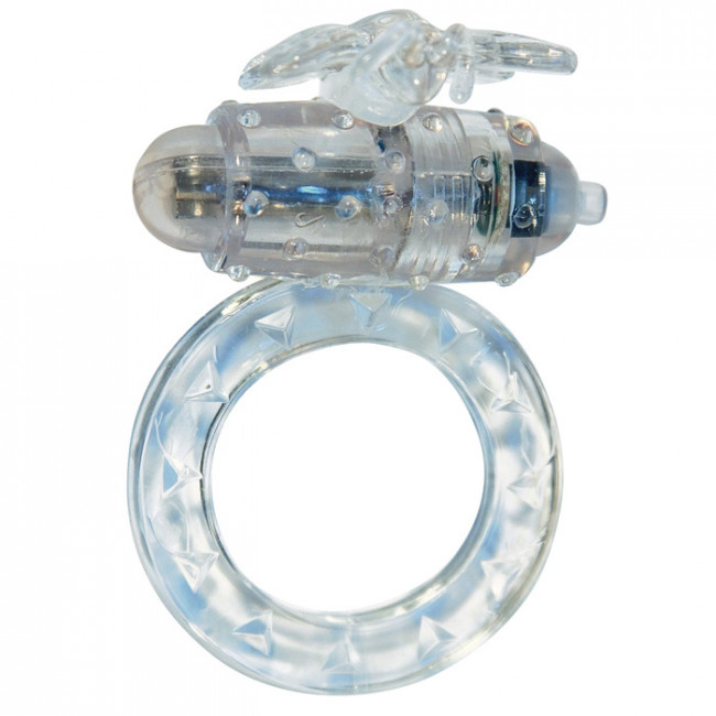Эрекционное виброкольцо Flutter-ring Vibrating Ring Clear, Toy Joy Эрекционное виброкольцо Flutter-ring Vibrating Ring Clear, Toy Joy