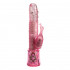 Розовый прозрачный вибратор Power Gem Pink, California Exotic Novelties Розовый прозрачный вибратор Power Gem Pink, California Exotic Novelties