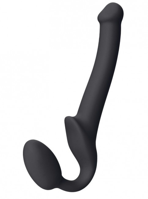 Черный безремневой страпон Silicone Bendable Strap-On S Черный безремневой страпон Silicone Bendable Strap-On S