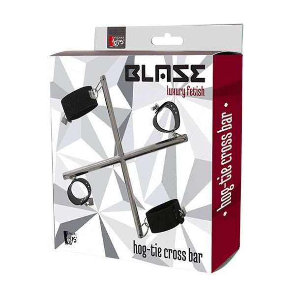 Крестоообразная распорка с манжетами для рук и ног HOG TIE CROSS BAR, Dream Toys
