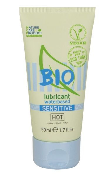 Органический лубрикант для чувствительной кожи Bio Sensitive - 50 мл., HOT Органический лубрикант для чувствительной кожи Bio Sensitive - 50 мл., HOT