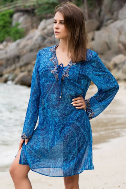 Короткая туника Riviera с длинным рукавом, Mia&Mia