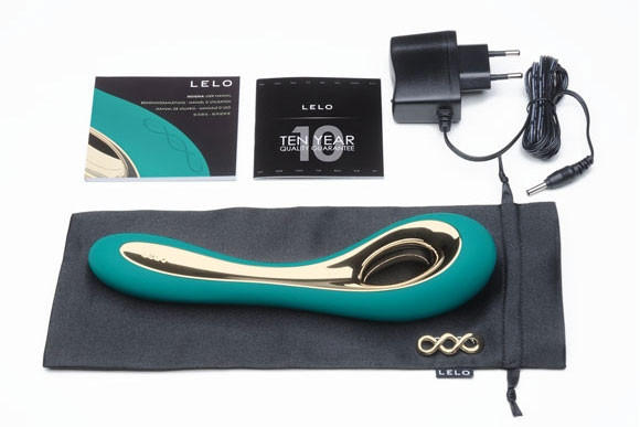 Бирюзовый вибратор Isla Turquoise Green - 22 см., Lelo