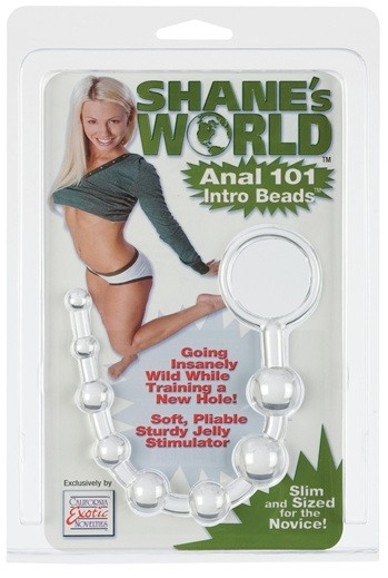 Анальная цепочка прозрачная, California Exotic Novelties