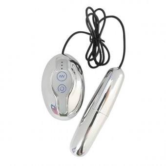 Серебристая продолговатая вибропуля PREMIUM RANGE VIBRATING ROCKET SILVER - 11 см., Seven Creations