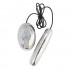 Серебристая продолговатая вибропуля PREMIUM RANGE VIBRATING ROCKET SILVER - 11 см., Seven Creations