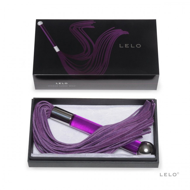 Фиолетовая замшевая плеть Sensua, Lelo