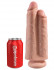 Телесный сдвоенный фаллоимитатор 9" Two Cocks One Hole - 25,4 см., Pipedream