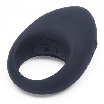 Тёмно-синее эрекционное кольцо Release Together USB Rechargeable Cock Ring, Fifty Shades of Grey