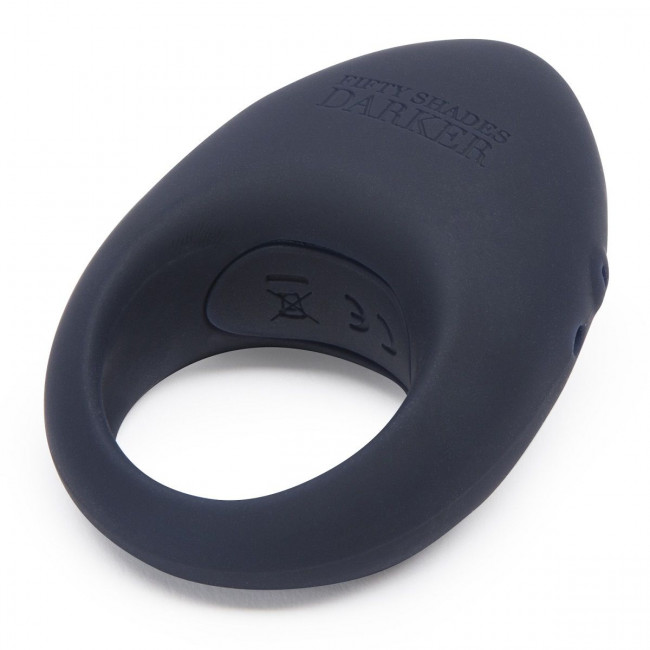 Тёмно-синее эрекционное кольцо Release Together USB Rechargeable Cock Ring, Fifty Shades of Grey