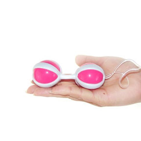 Розовые вагинальные шарики на мягкой сцепке BE MINI BALLS, Baile