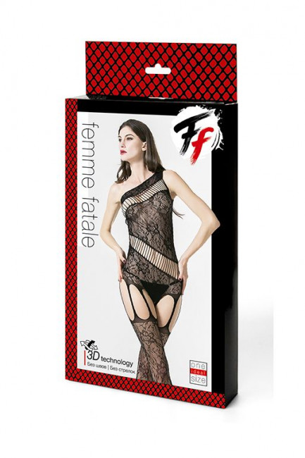 Кэтсьюит с доступом и имитацией подвязок, Femme Fatale Кэтсьюит с доступом и имитацией подвязок, Femme Fatale