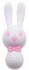 Белый вибростимулятор-зайчик Dorcel - 16 см.