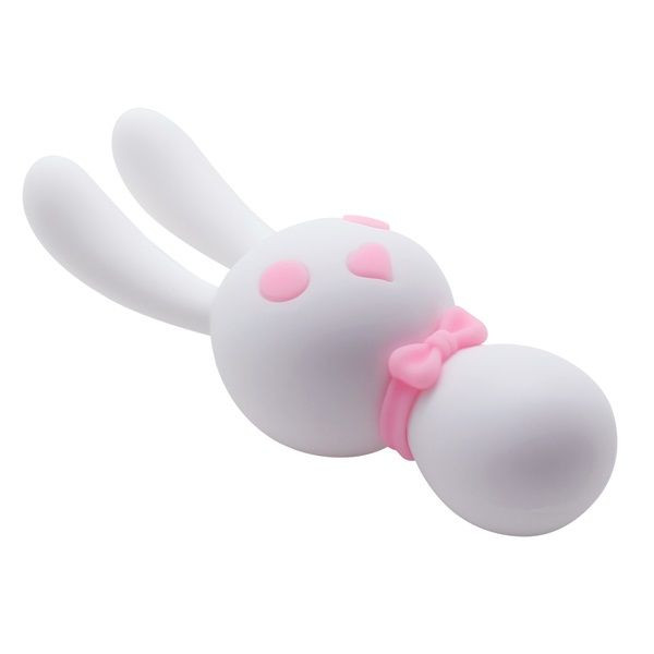 Белый вибростимулятор-зайчик Dorcel - 16 см.