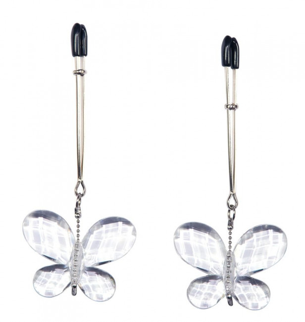 Зажимы для сосков с подвесками-бабочками Butterfly Clamps, Orion