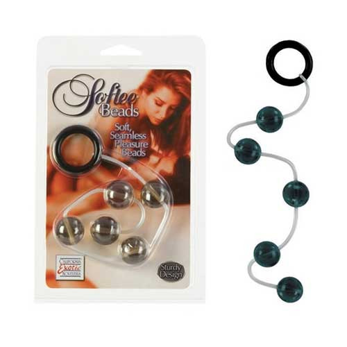 Анальная цепочка Softee Beads на мягкой сцепке, California Exotic Novelties Анальная цепочка Softee Beads на мягкой сцепке, California Exotic Novelties