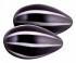 Черные стеклянные вагинальные шарики Crystal Kegel Eggs, NS Novelties