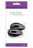 Черные стеклянные вагинальные шарики Crystal Kegel Eggs, NS Novelties