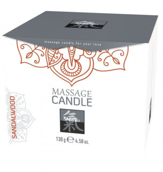 Массажная свеча с ароматом сандала - 130 гр., Shiatsu