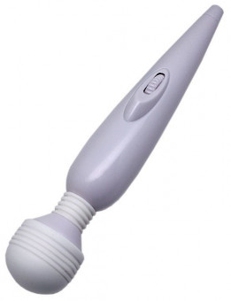 Белый вибромассажёр Mimi Magic Wand - 19,2 см., Eroticon