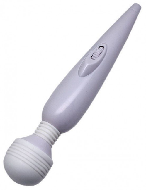 Белый вибромассажёр Mimi Magic Wand - 19,2 см., Eroticon Белый вибромассажёр Mimi Magic Wand - 19,2 см., Eroticon