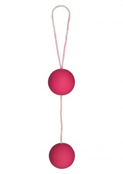 Веселые розовые вагинальные шарики Funky love balls, Toy Joy