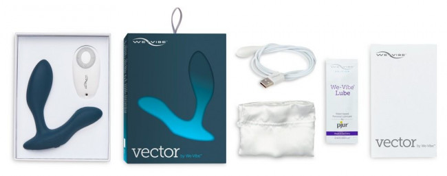 Серый массажер простаты We-Vibe Vector, We-vibe