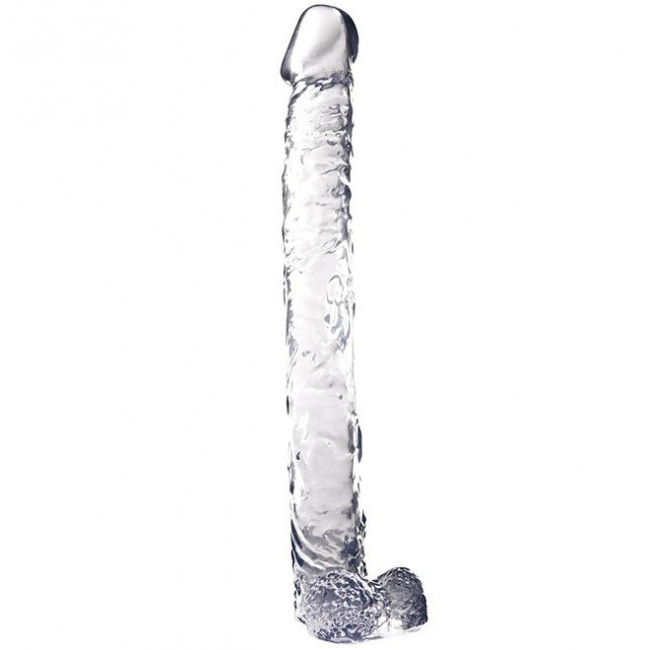 Прозрачный фаллоимитатор-гигант JELLY JOY BIG BOYZ EXTRA LONG CLEAR DONG - 36 см., Dream Toys