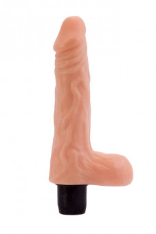 Телесный вибратор-реалистик с венками - 20 см., Lovetoy