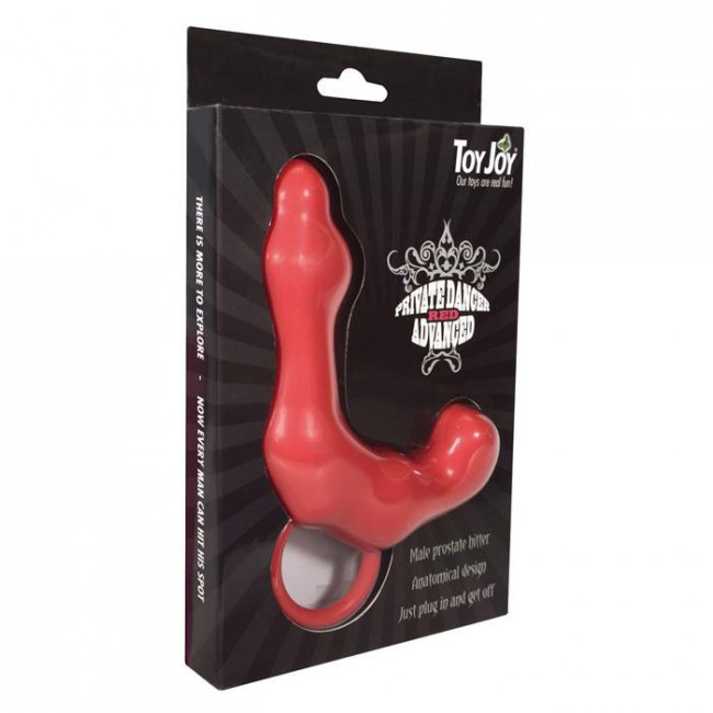 Красный стимулятор простаты Private dancer - 10 см. , Toy Joy Красный стимулятор простаты Private dancer - 10 см. , Toy Joy