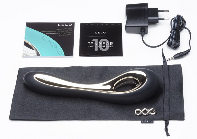 Черный вибратор Isla Black - 22 см., Lelo