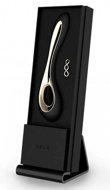 Черный вибратор Isla Black - 22 см., Lelo