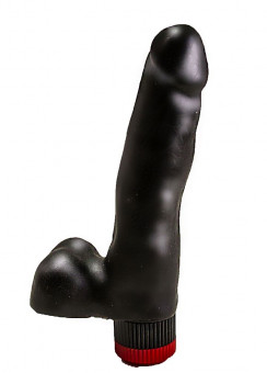 Чёрный вибратор-реалистик - 16,6 см., LOVETOY (А-Полимер)