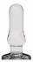 Прозрачный анальный стимулятор Bottom Line 6" Model 4 Glass - 15,5 см., Shots Media BV
