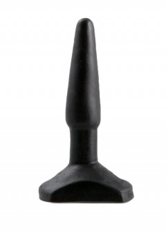 Черный анальный стимулятор Small Anal Plug - 12 см., Lola toys