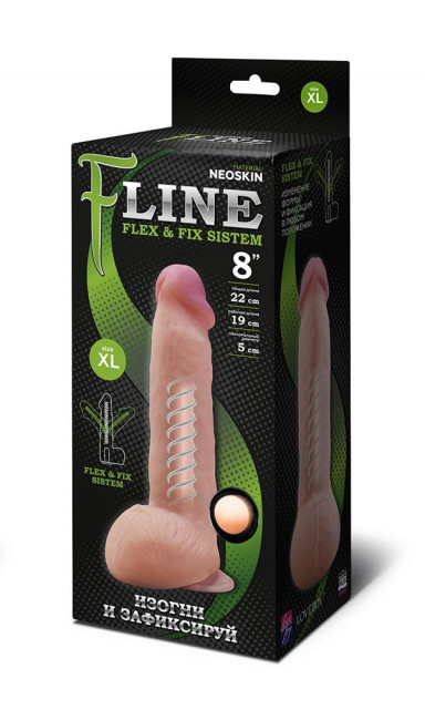 Фаллоимитатор на присоске F LINE - 22 см., LOVETOY (А-Полимер)