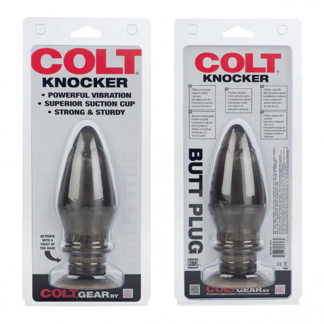 Большая анальная пробка с вибрацией COLT KNOCKER, California Exotic Novelties