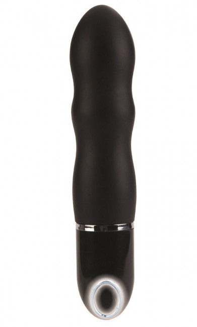 Чёрный вибромассажер 10-Function Adonis Conqueror - 19 см., California Exotic Novelties