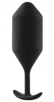 Чёрная пробка для ношения B-vibe Snug Plug 5 - 14 см. , b-Vibe