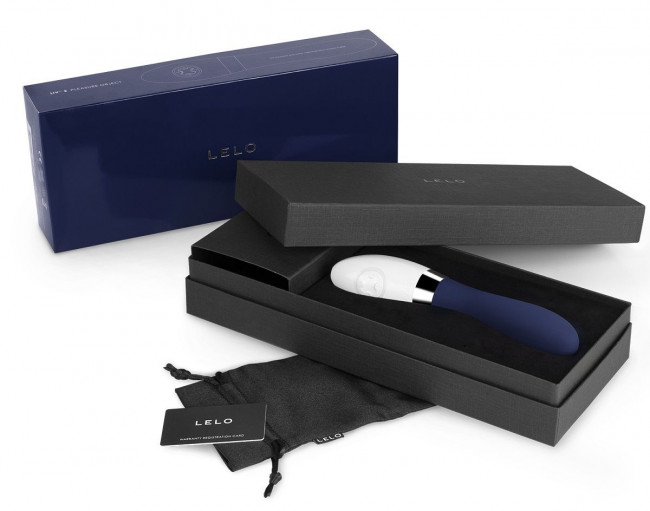 Синий перезаряжаемый вибратор Liv 2 Blue - 17,4 см., Lelo