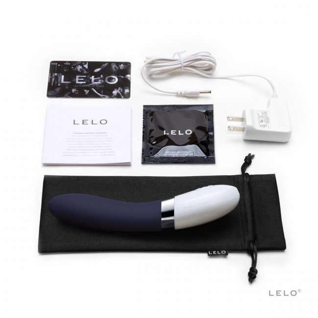 Синий перезаряжаемый вибратор Liv 2 Blue - 17,4 см., Lelo