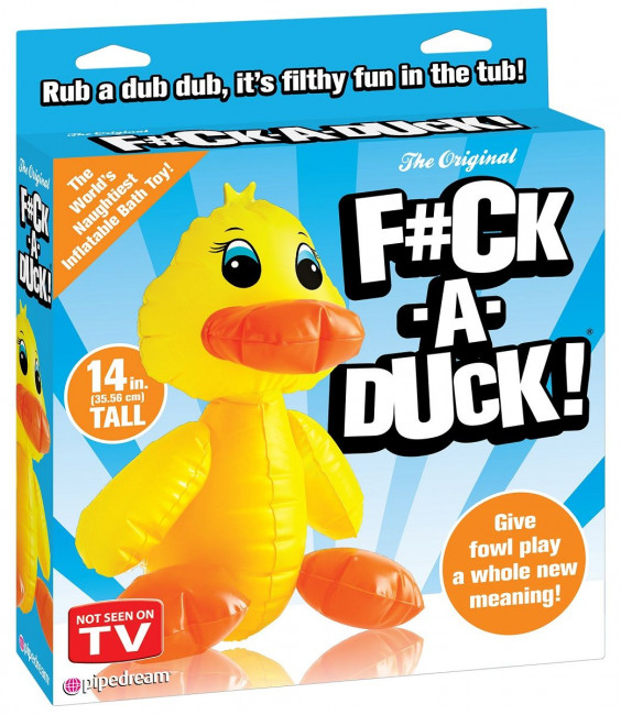 Надувная секс-утка F#ck-A-Duck - 35,6 см., Pipedream