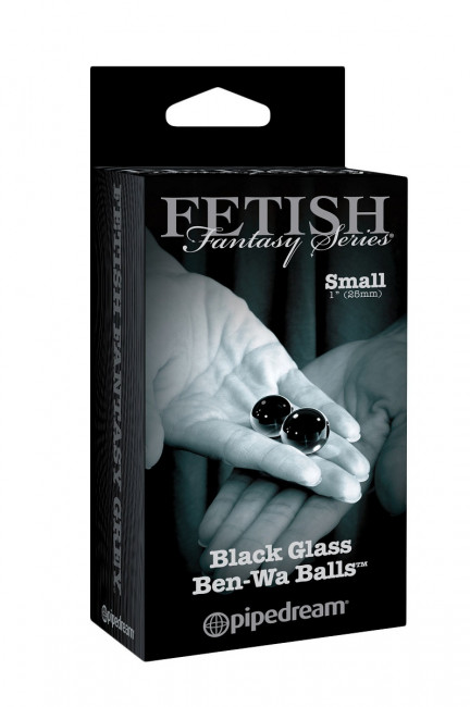 Черные стеклянные вагинальные шарики Small Black Glass Ben-Wa Balls, Pipedream Черные стеклянные вагинальные шарики Small Black Glass Ben-Wa Balls, Pipedream