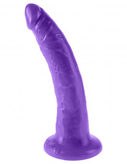Фиолетовый фаллоимитатор 7" Slim Dillio - 19,7 см., Pipedream