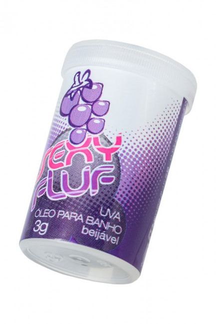 Масло для ванны и массажа SEXY FLUF с ароматом винограда - 2 капсулы (3 гр.), INTT