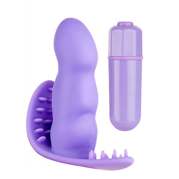 Фиолетовый мини-вибратор с шипованным основанием SEE YOU SECRETLY, Dream Toys Фиолетовый мини-вибратор с шипованным основанием SEE YOU SECRETLY, Dream Toys